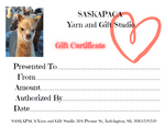 SASKAPACA X Alpacaweave Gift Certificate